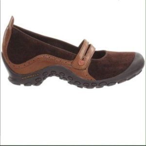 Merrell Plaza Bandeau Mary Jane Outdoor Shoes Espresso Brown Leather 7